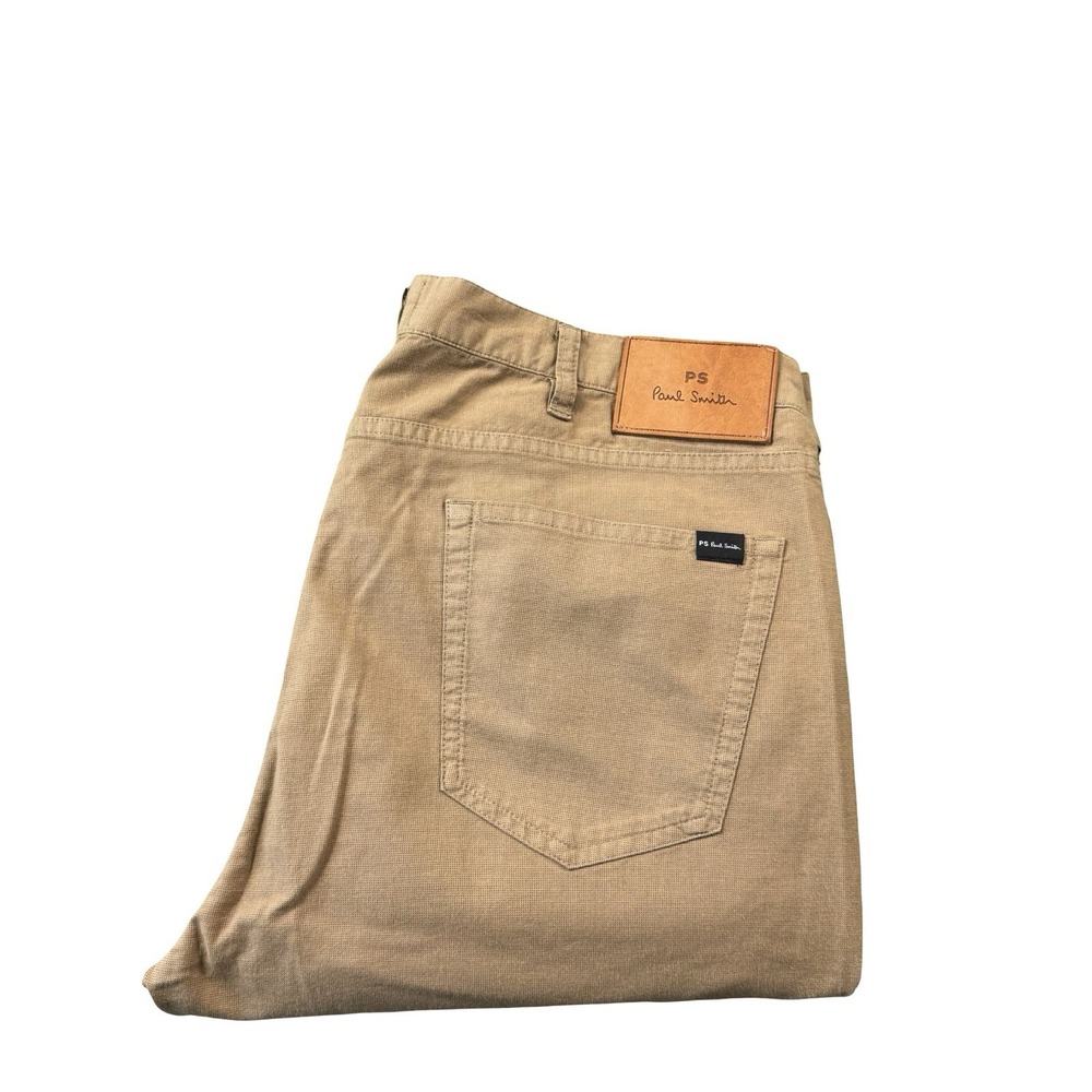 Paul Smith Brown Cotton Canvas Mens 5 Pocket Pants 32x28 Chino Straight Leg
